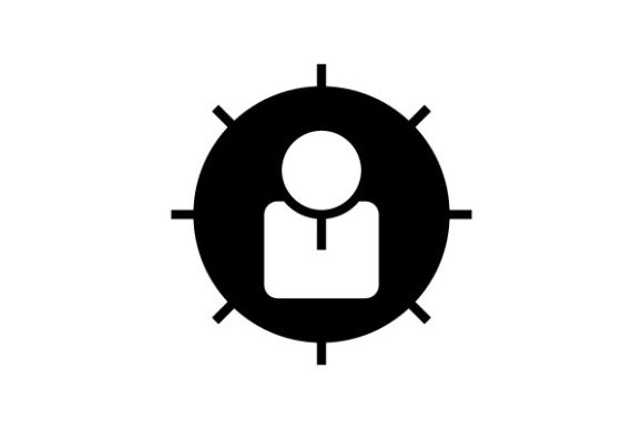 Download Audience Targeting Glyph Icon - Audience targeting Collection