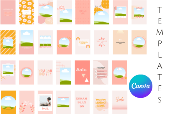 Download Instagram Story Templates Canva Pastel - Story Collection