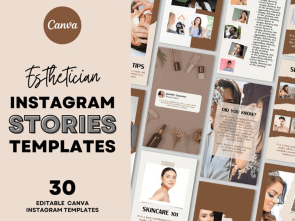 Download Esthetician Canva Story Template - Story Collection