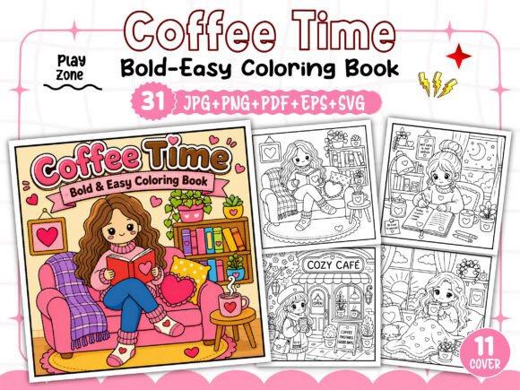 Download Coffee Time Story Coloring Book - Story Collection
