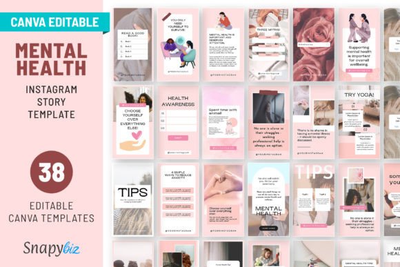 Download Mental Health Instagram Canva Story Temp - Story Collection