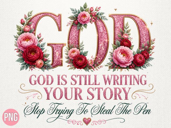 Download Pink Glitter God Writing Story PNG - Story Collection